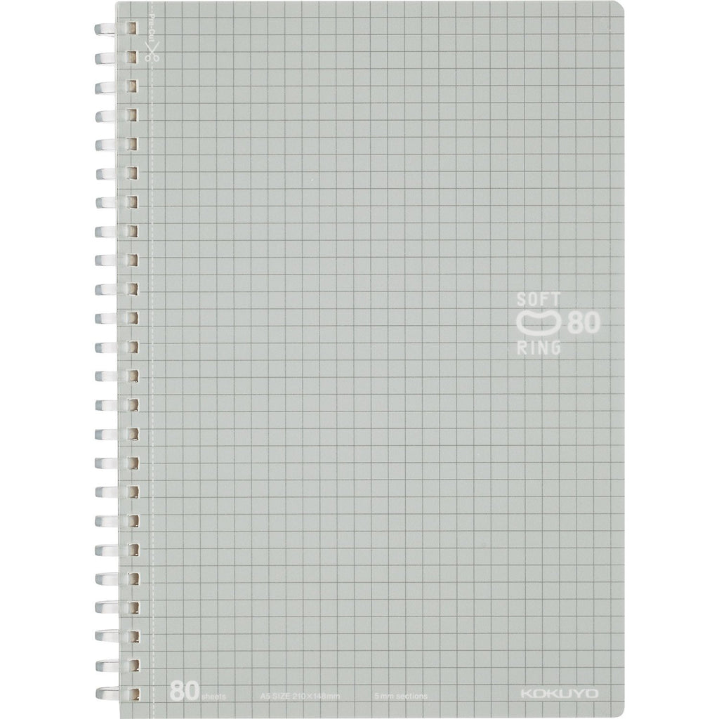 Kokuyo Campus Soft Ring Notebook - A5 - 8 mm Ruled - Pink — Stationery Pal